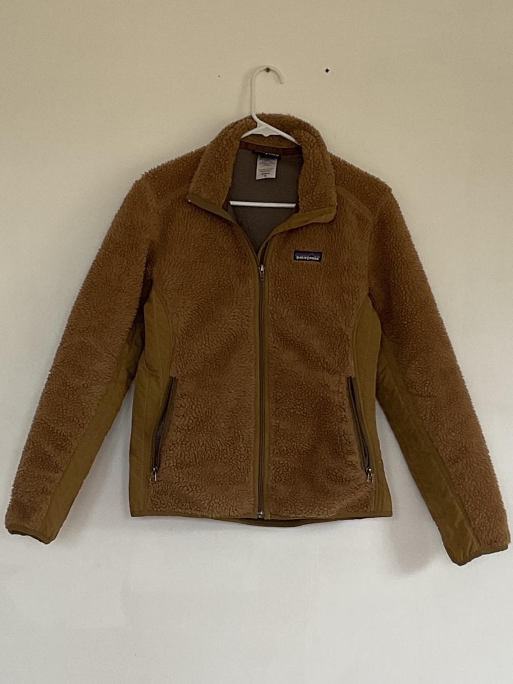 Patagonia Retro X Deep Pile Fleece Brown Full Zip Jacket Womens Medium